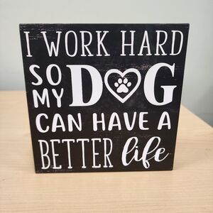 Black and White Dog Lover Wall Decor